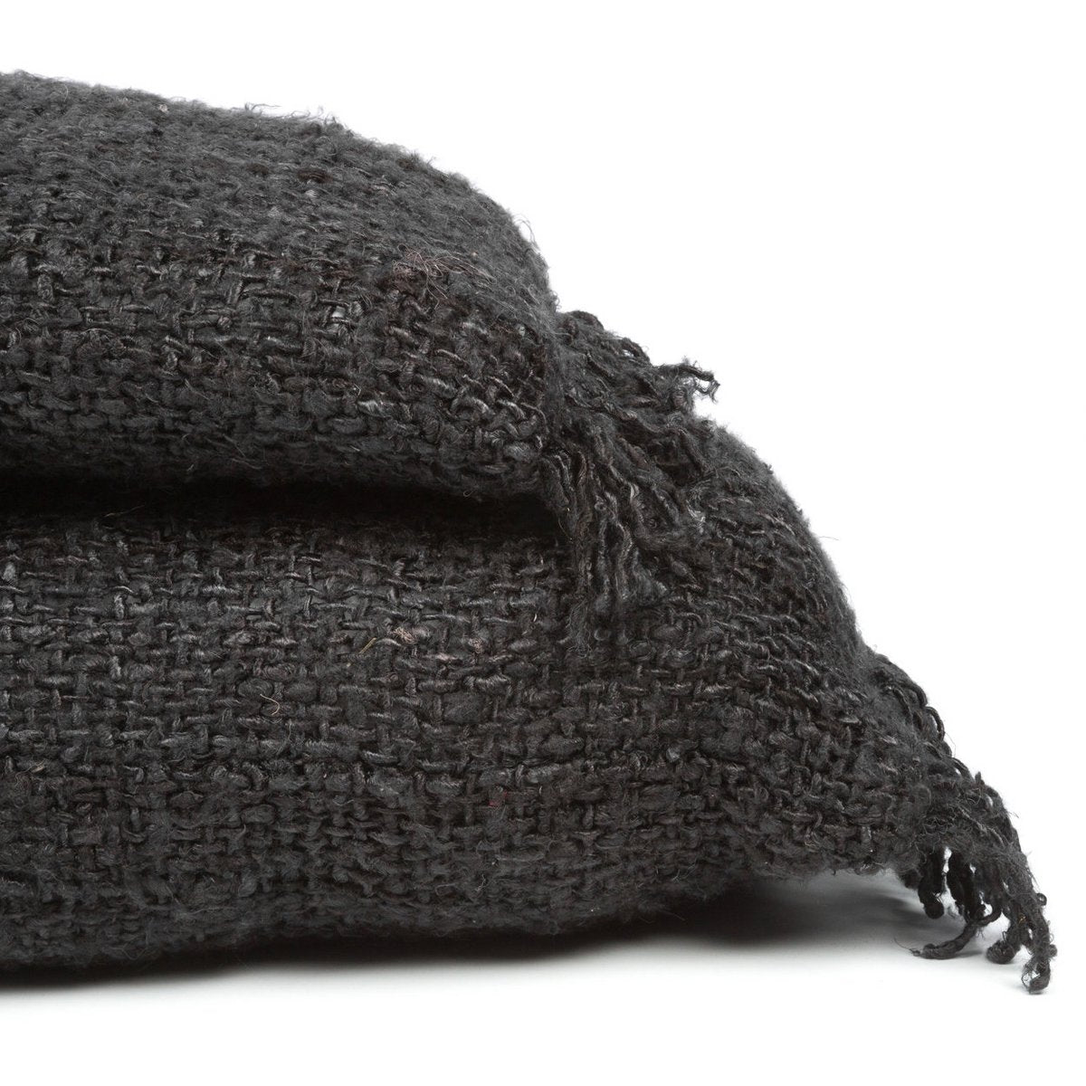 Katoenen kussenhoes Noir zwart/navy - 30x50 cm