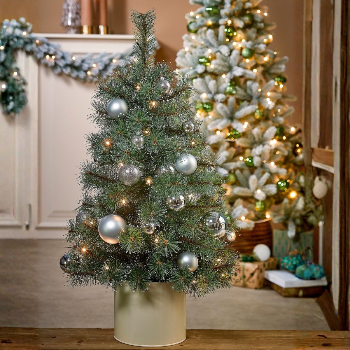 Kunstkerstboom Glendon Verlicht Groen - 90 cm