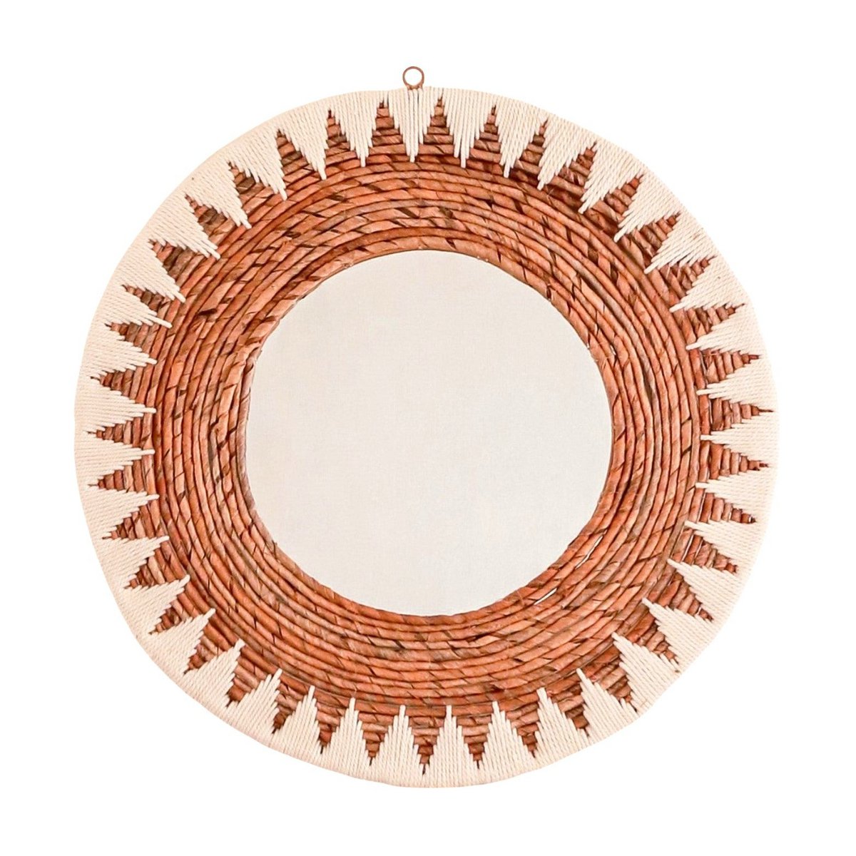 Wandspiegel Boho Awan Katoen - Ø 60 cm