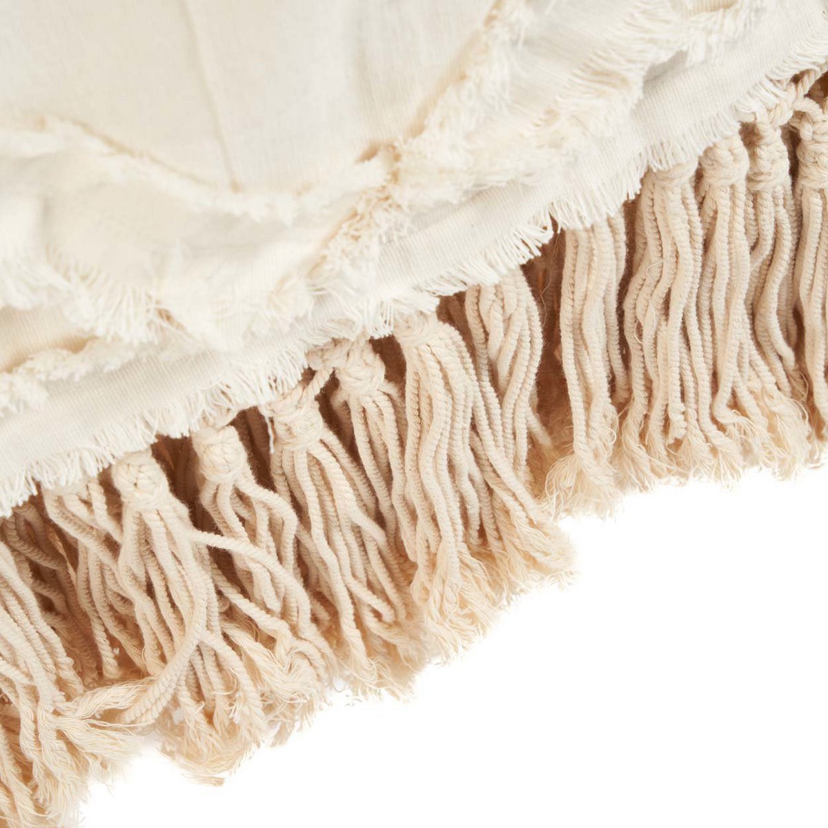 Katoen bedsprei Berber naturel
