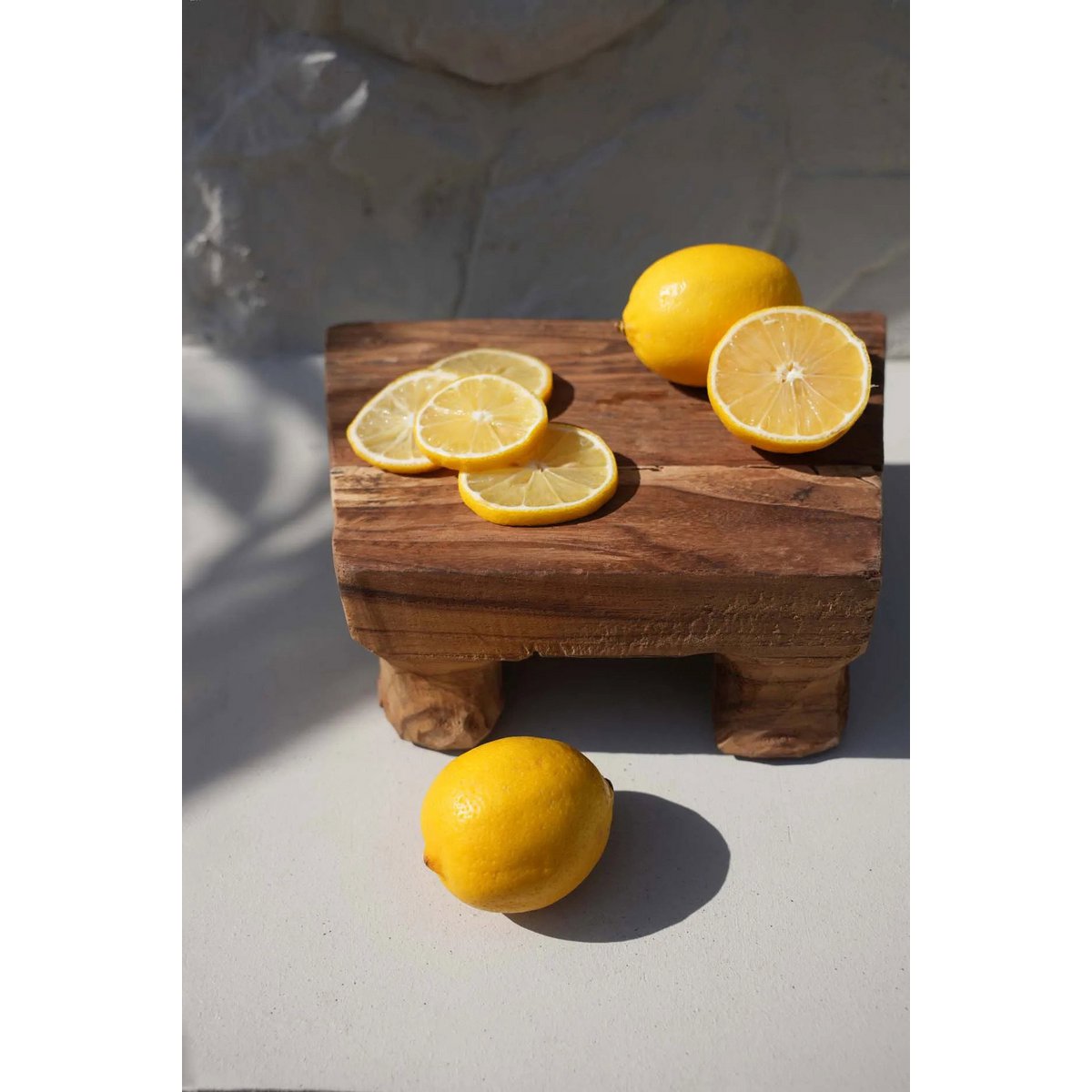Teakhouten dienblad naturel