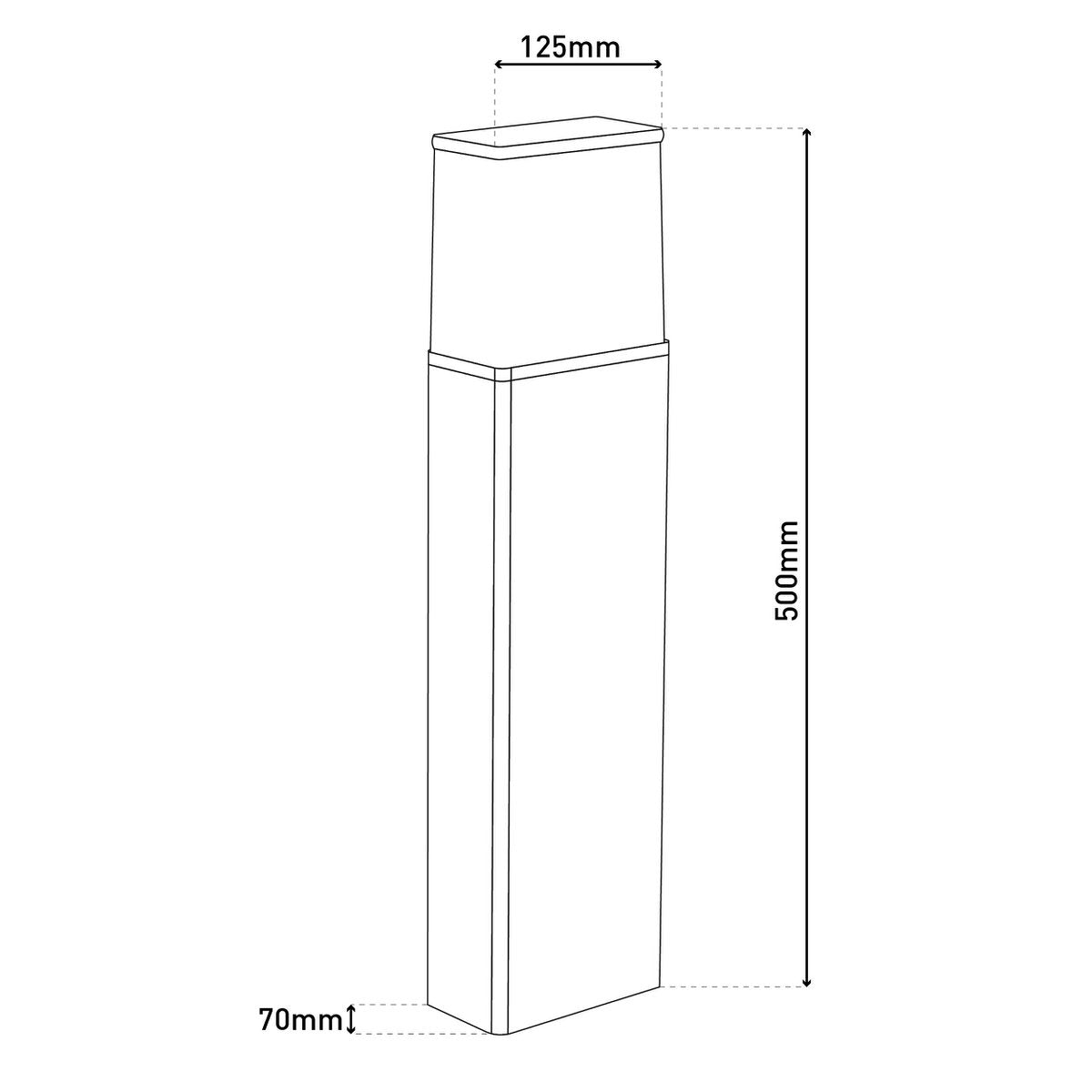 LED Buitenlamp Vigo Antraciet (Sokkel)
