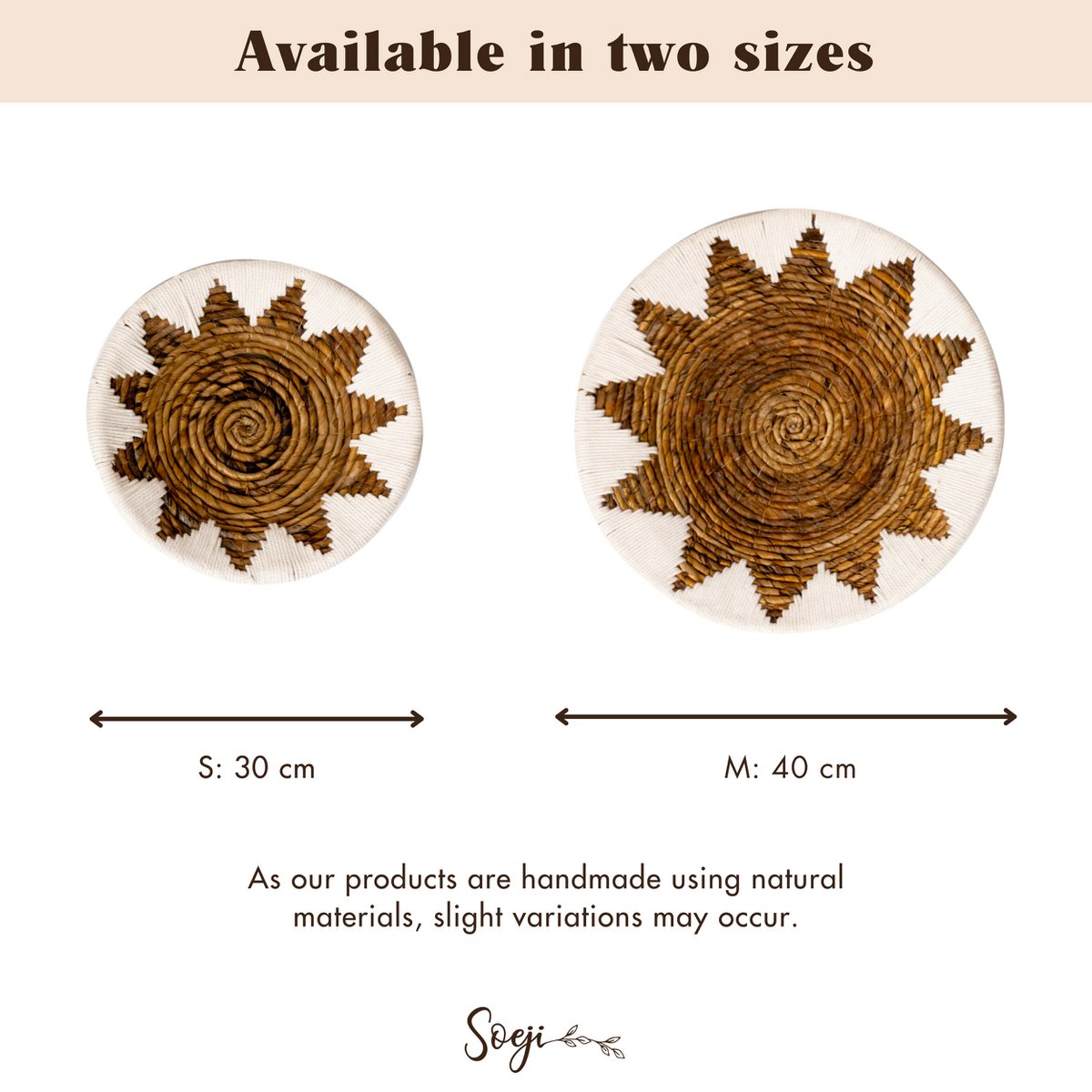 Wandmand Boho Adari Sterpatroon - Ø 30/40 cm