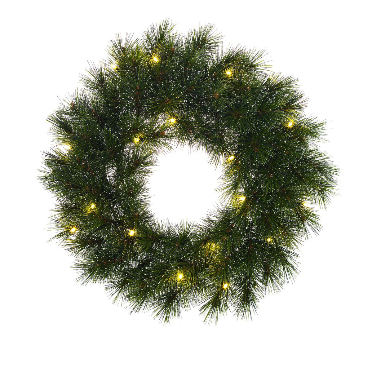 Kerstkrans Glendon Verlicht Groen - Ø 45 cm