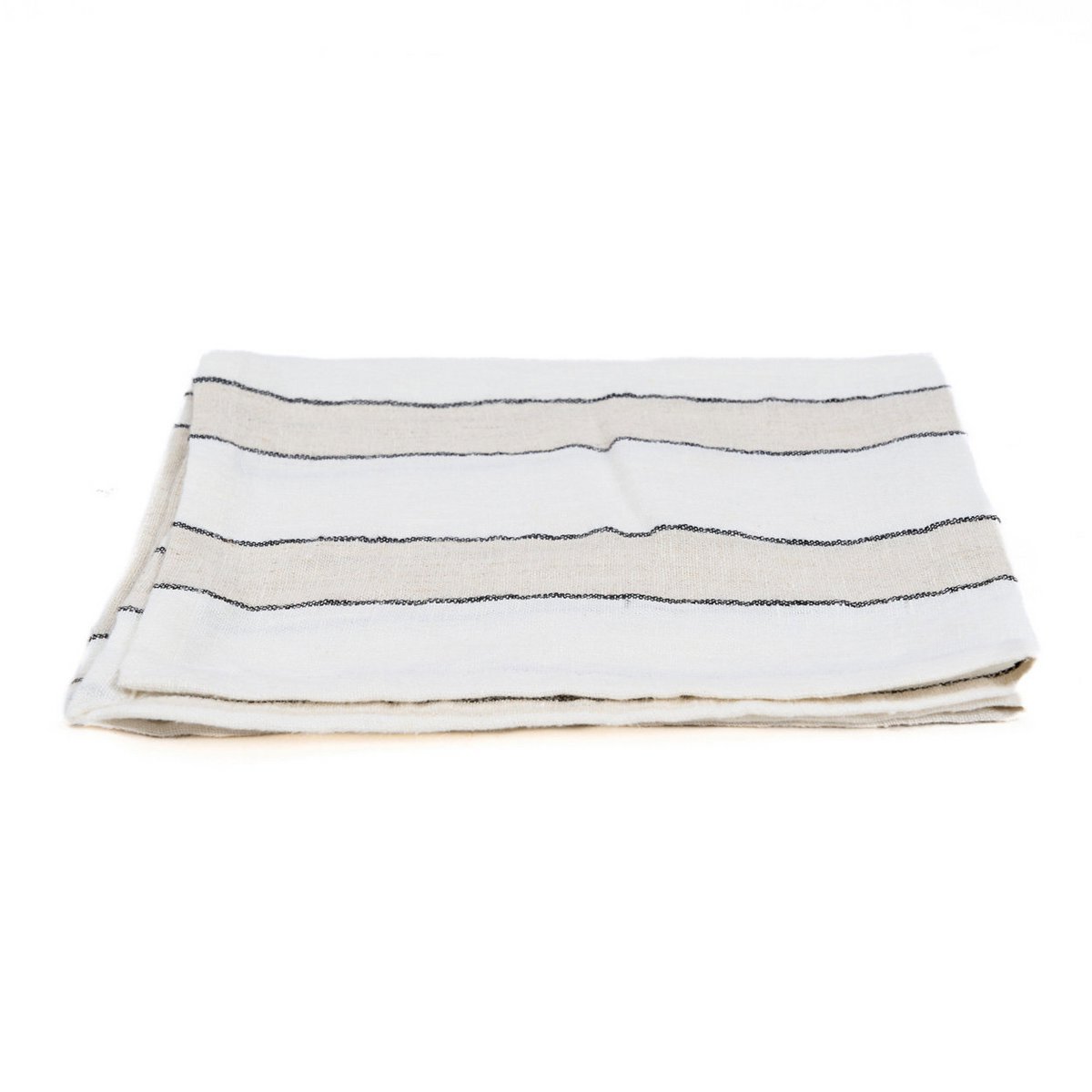 Linnen servet Provence zwart/wit - 45 cm - OutHome