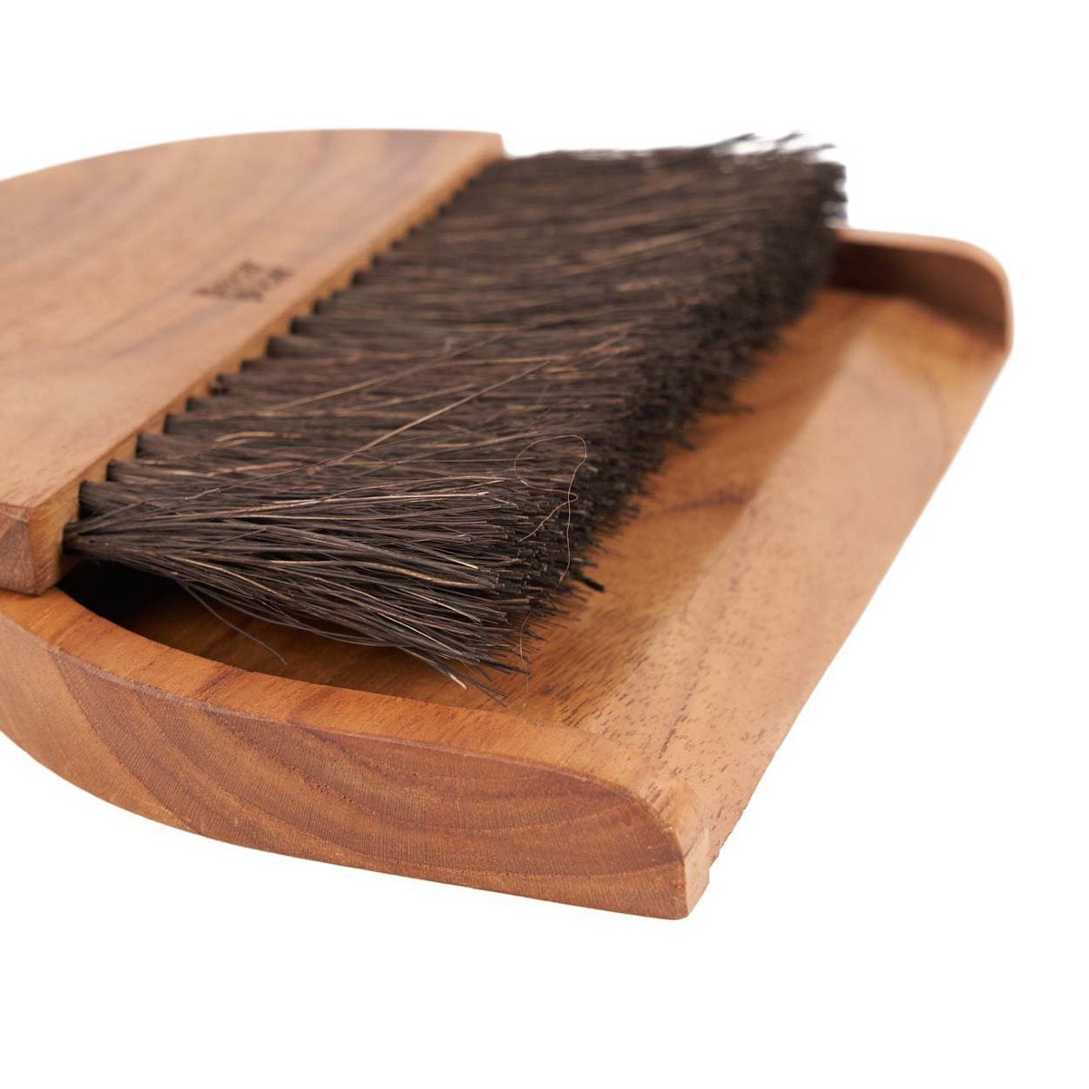 Teakhouten bezem met blik Haya naturel