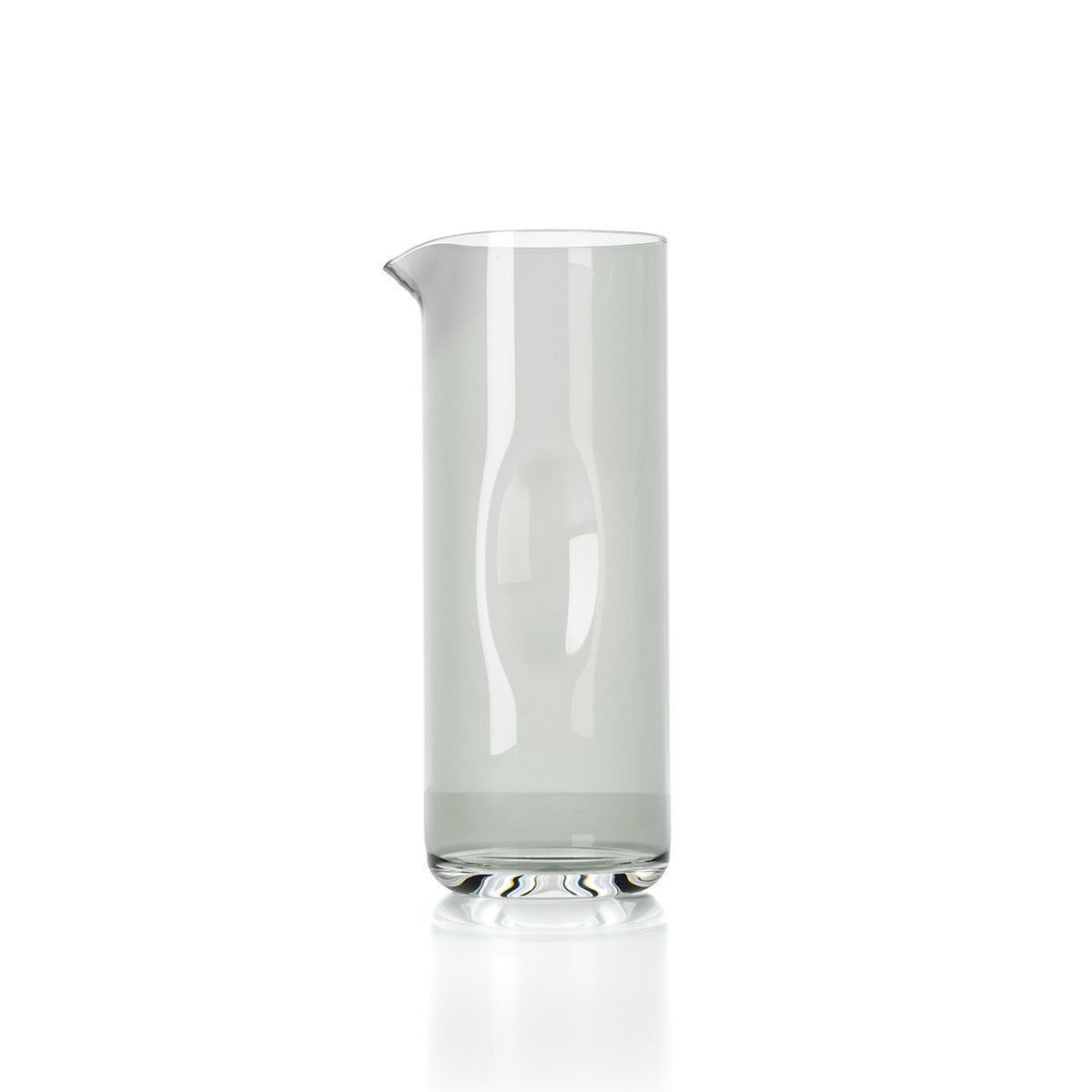 Glazen karaf Grip rookgrijs