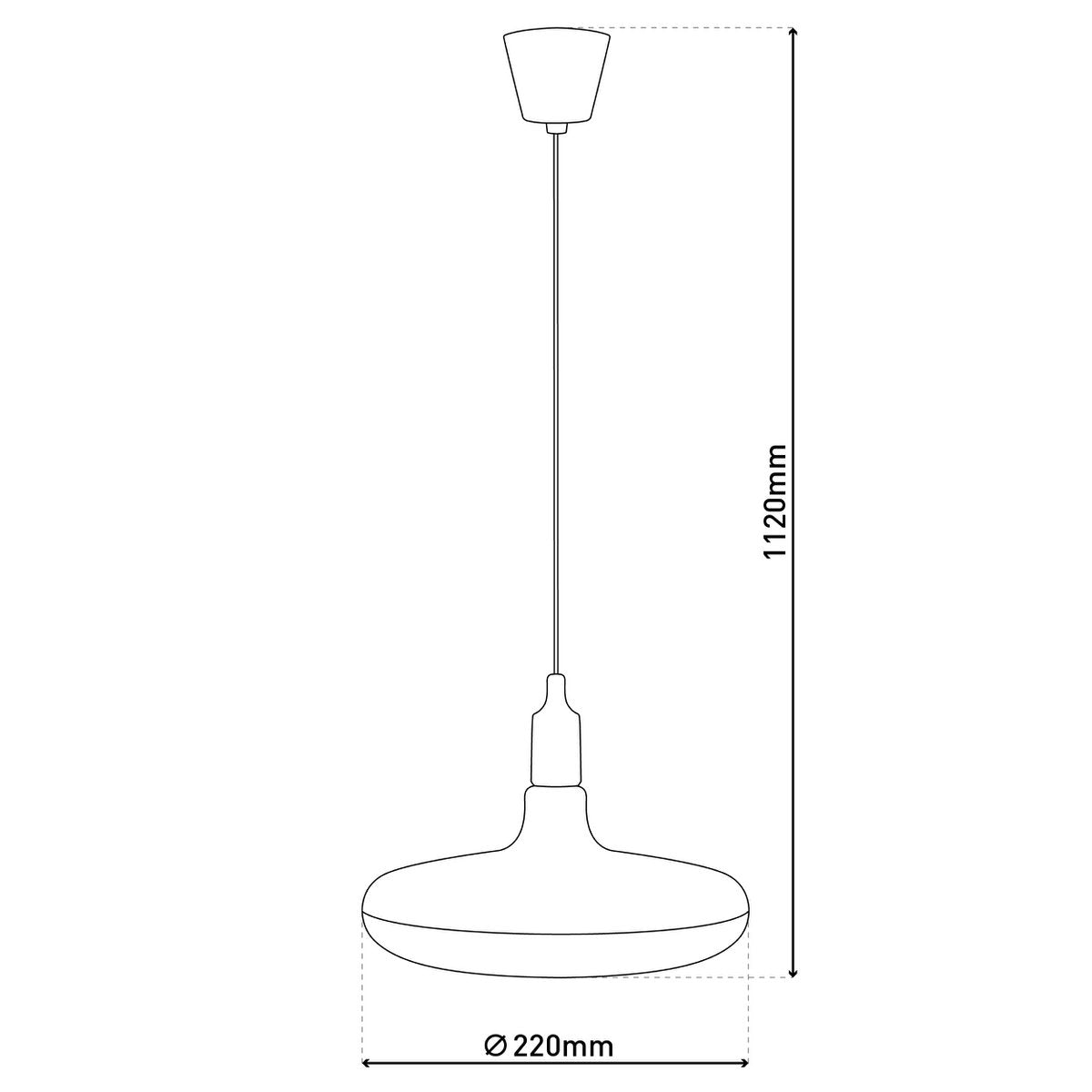 Hanglamp UFO LED Wit (E27)