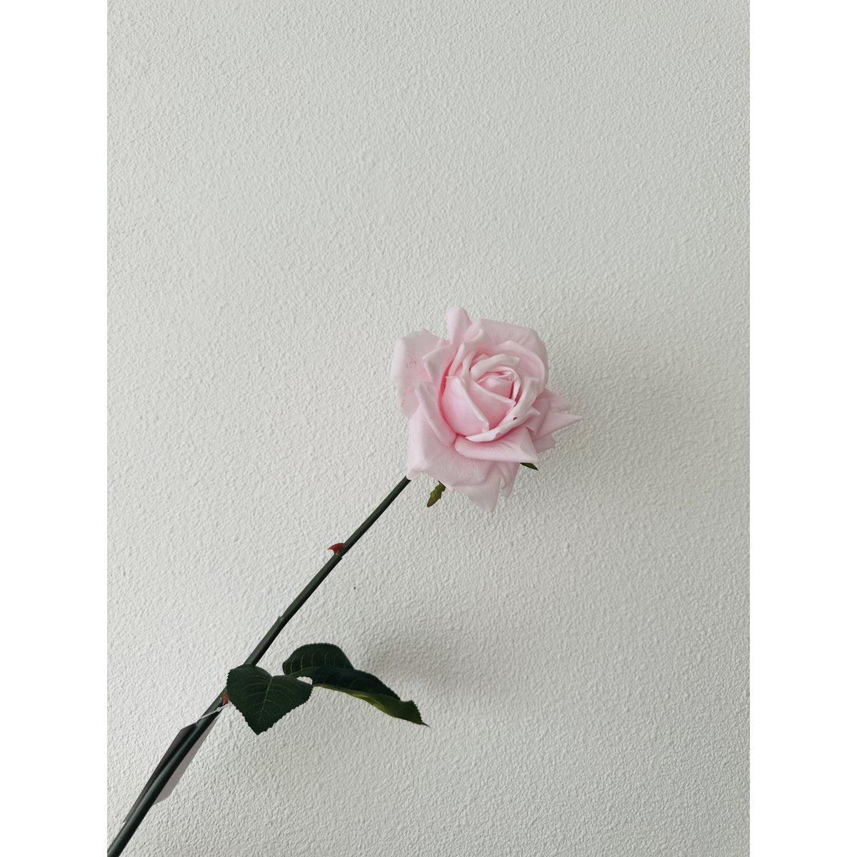 Kunstbloemen Hand touch rose roze - 72 cm (Set van 2)