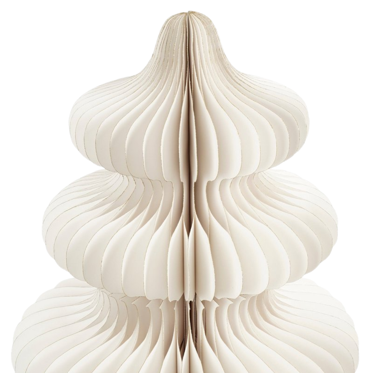 Decoratieve Kerstboom Papier Wit - 152 cm
