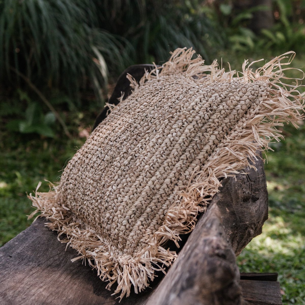 Sierkussen Gandi Raffia