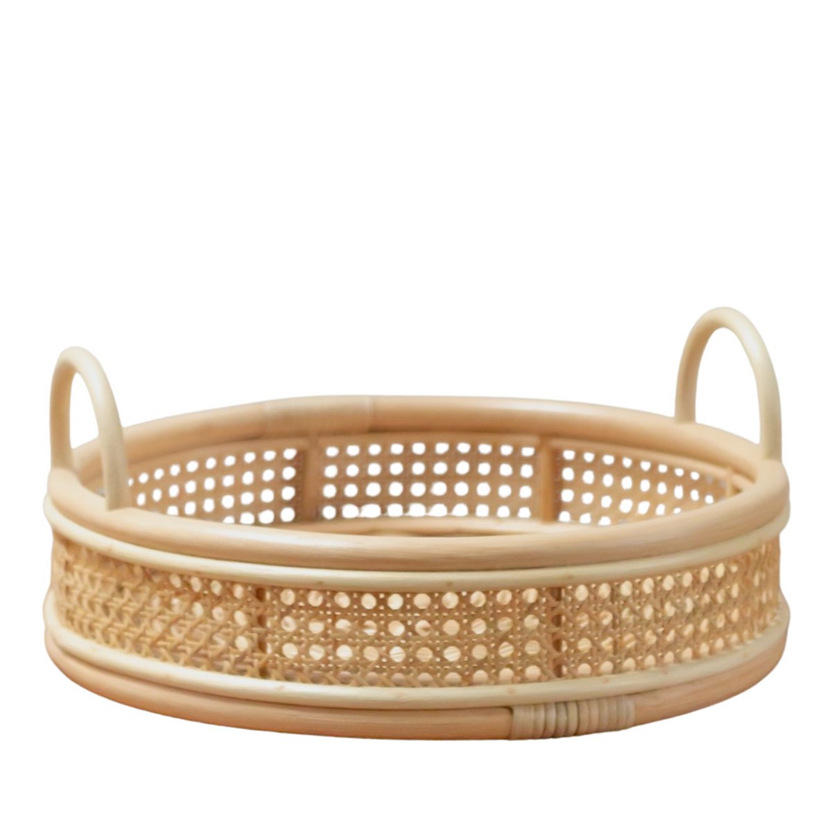 Dienblad Rotan Neira Beige - Ø 40 cm