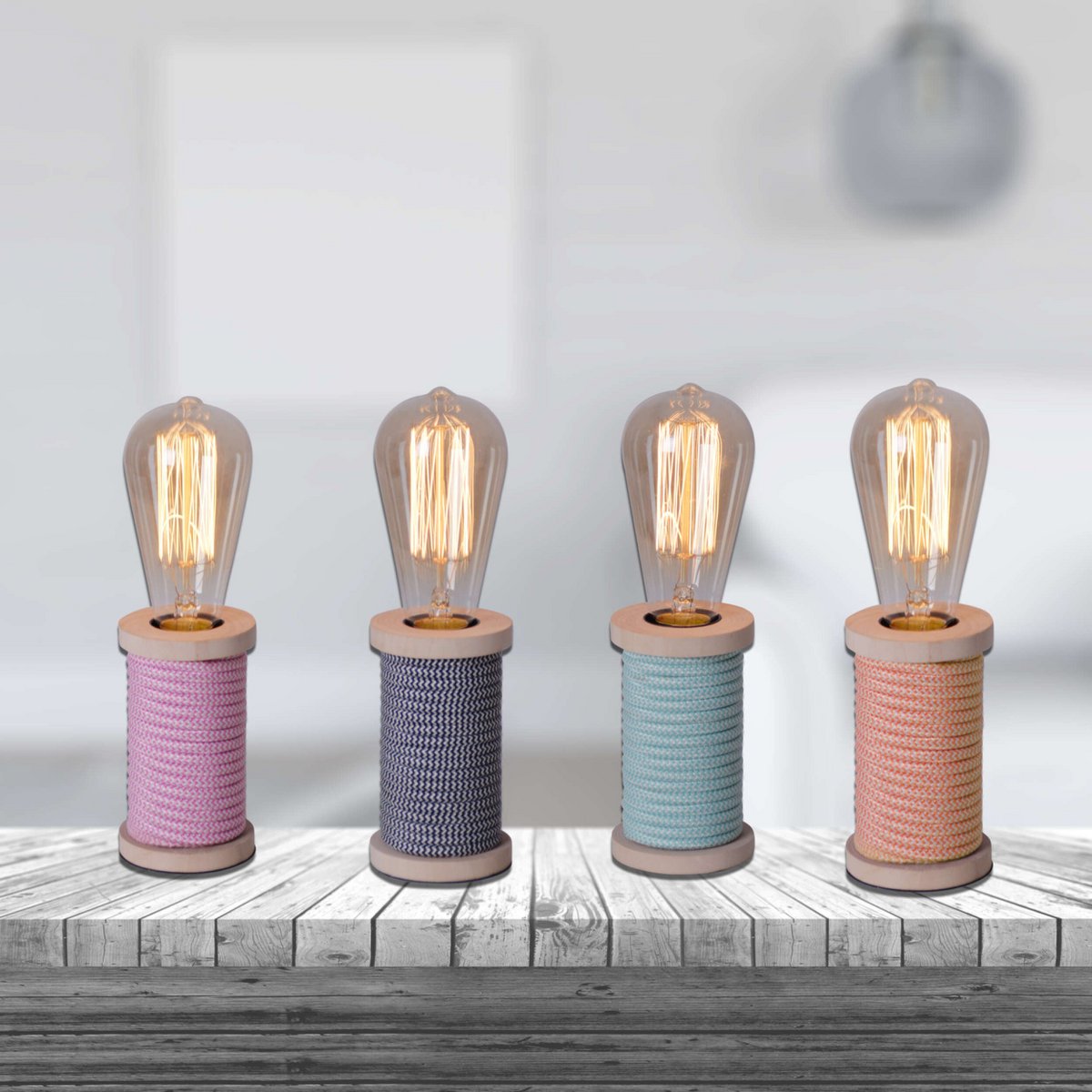 LED Tafellamp Max Zwart/Wit - 12 cm