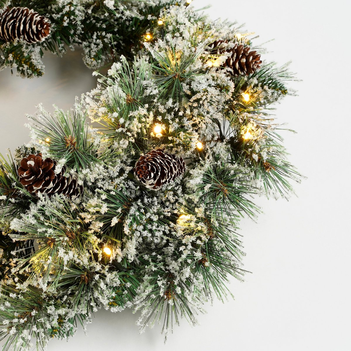 Kerstkrans Vandans Verlicht Groen - Ø 60 cm
