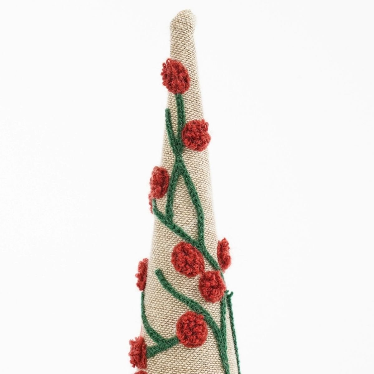 Decoratieve Kerstboom Katoen Beige/Rood/Groen/Goud - 55 cm