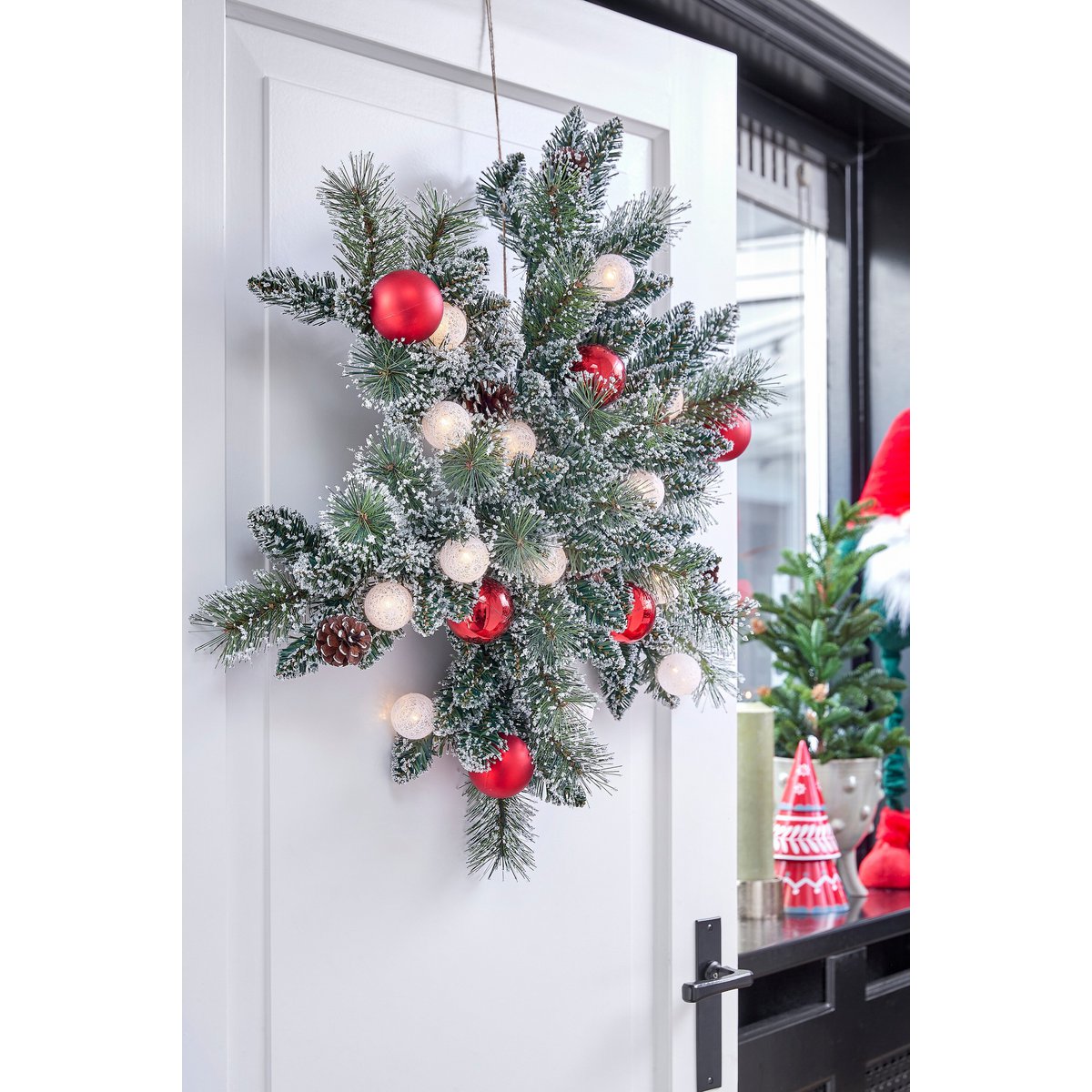 Kerstkrans Kaprun Verlicht Groen - Ø 60 cm