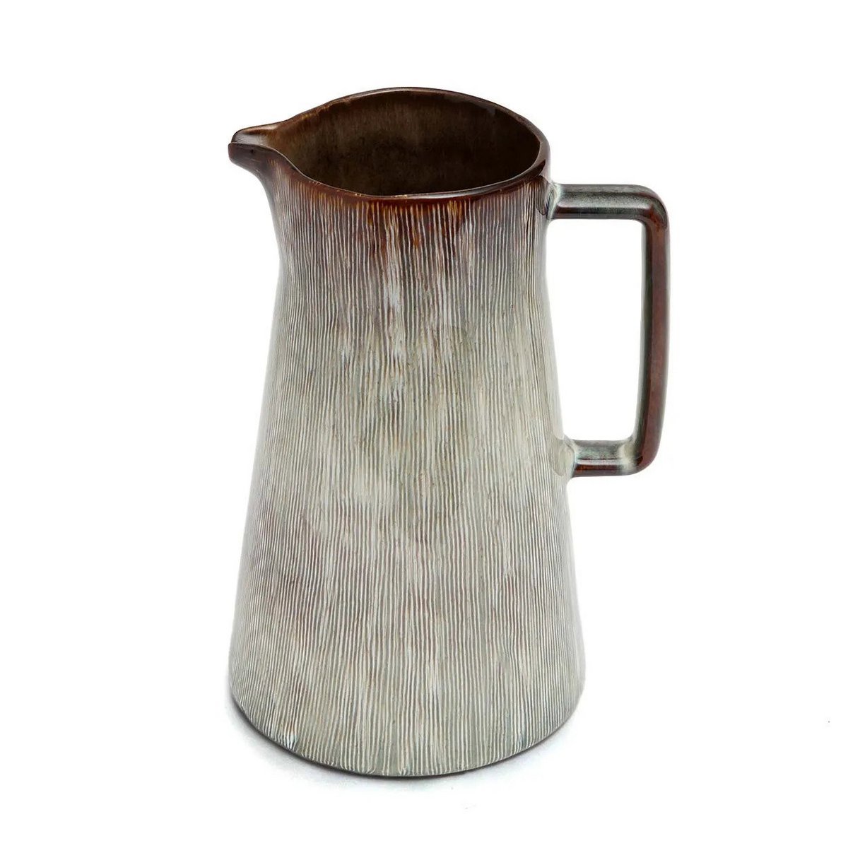 Porseleinen karaf Peniche creme/bruin - OutHome