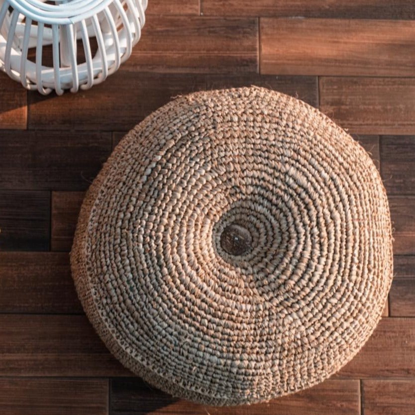 Poef Telu Raffia (2 maten)