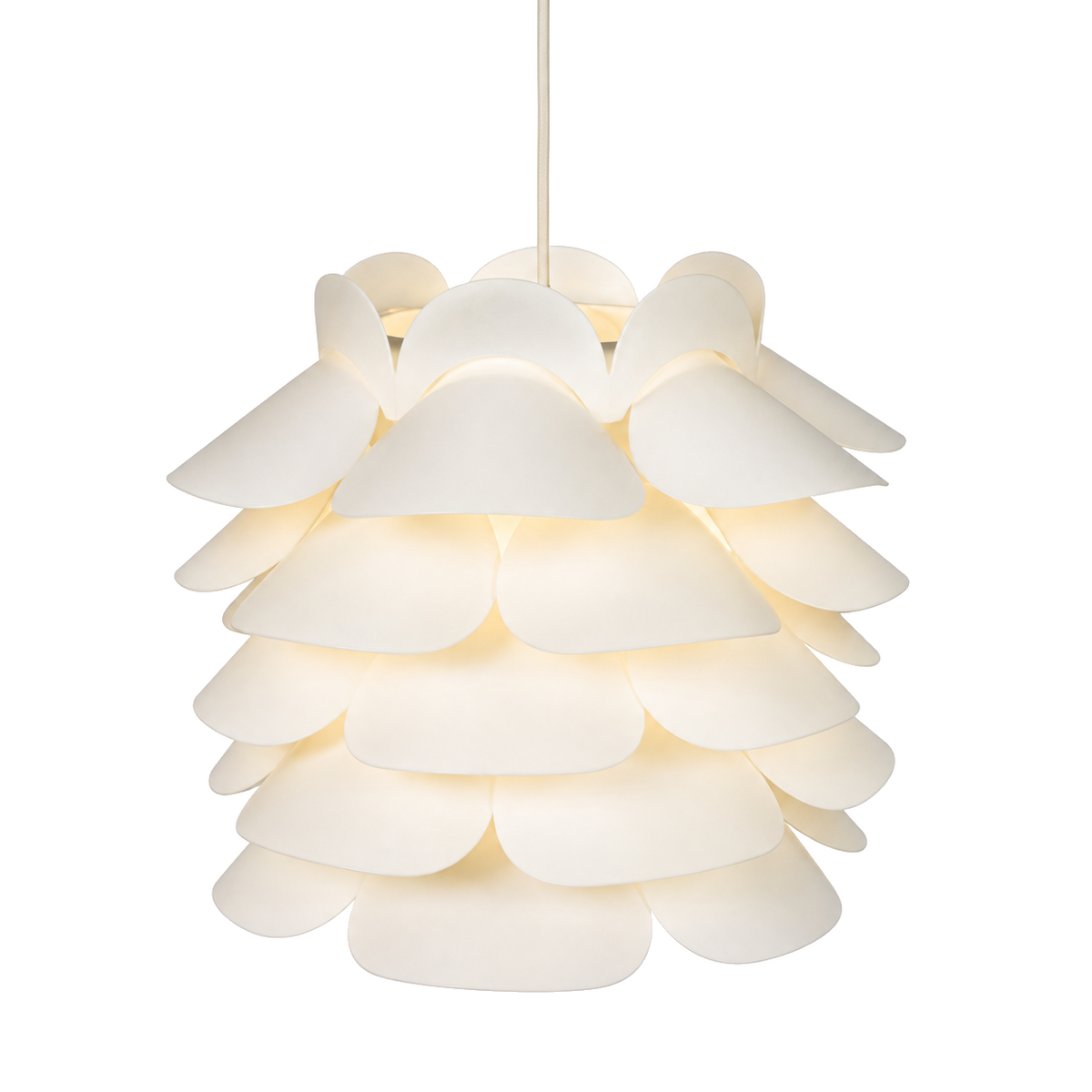 Kunststof Hanglamp Retro - diameter 34 cm productfoto op witte achtergrond
