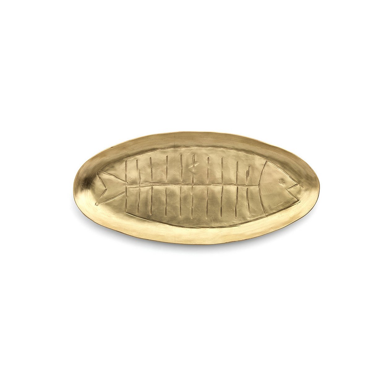 Messing schaal Dishy fishy trade goud - OutHome