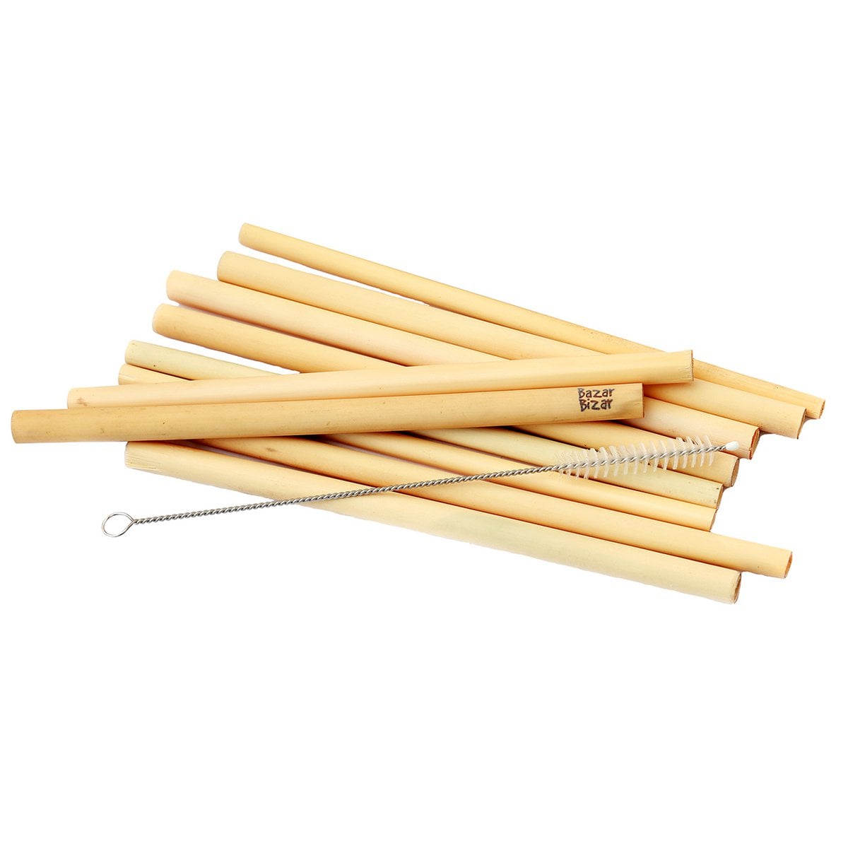 Bamboe rietjes naturel (set van 10)