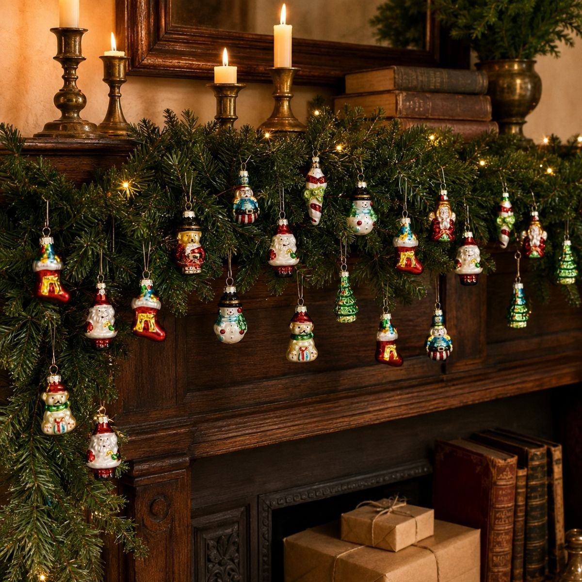 Kerstornamenten Glas Groen (20 stuks)