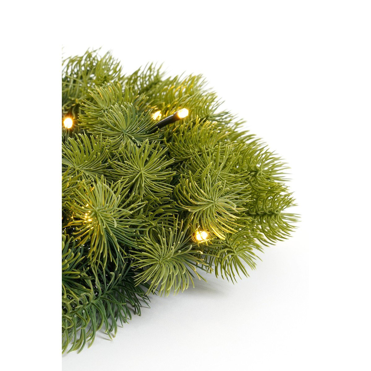 Kerstkrans Nagoya Verlicht Groen - Ø 45 cm