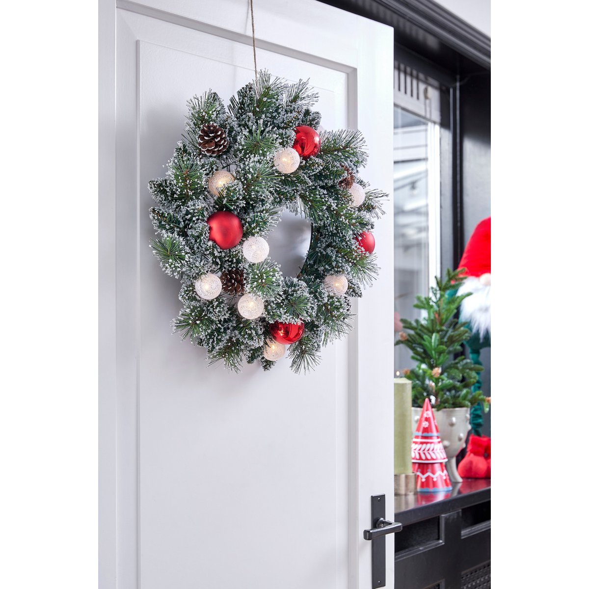 Kerstkrans Kaprun Verlicht Groen - Ø 45 cm