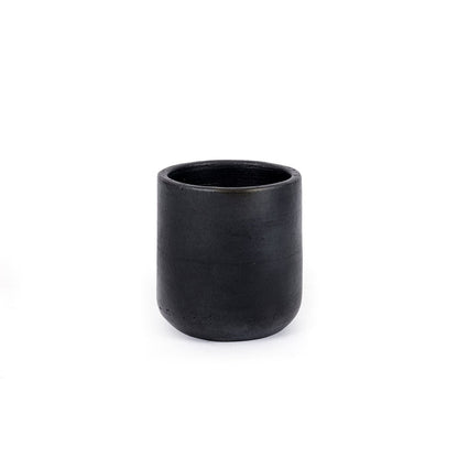 Terracotta beker Burned zwart