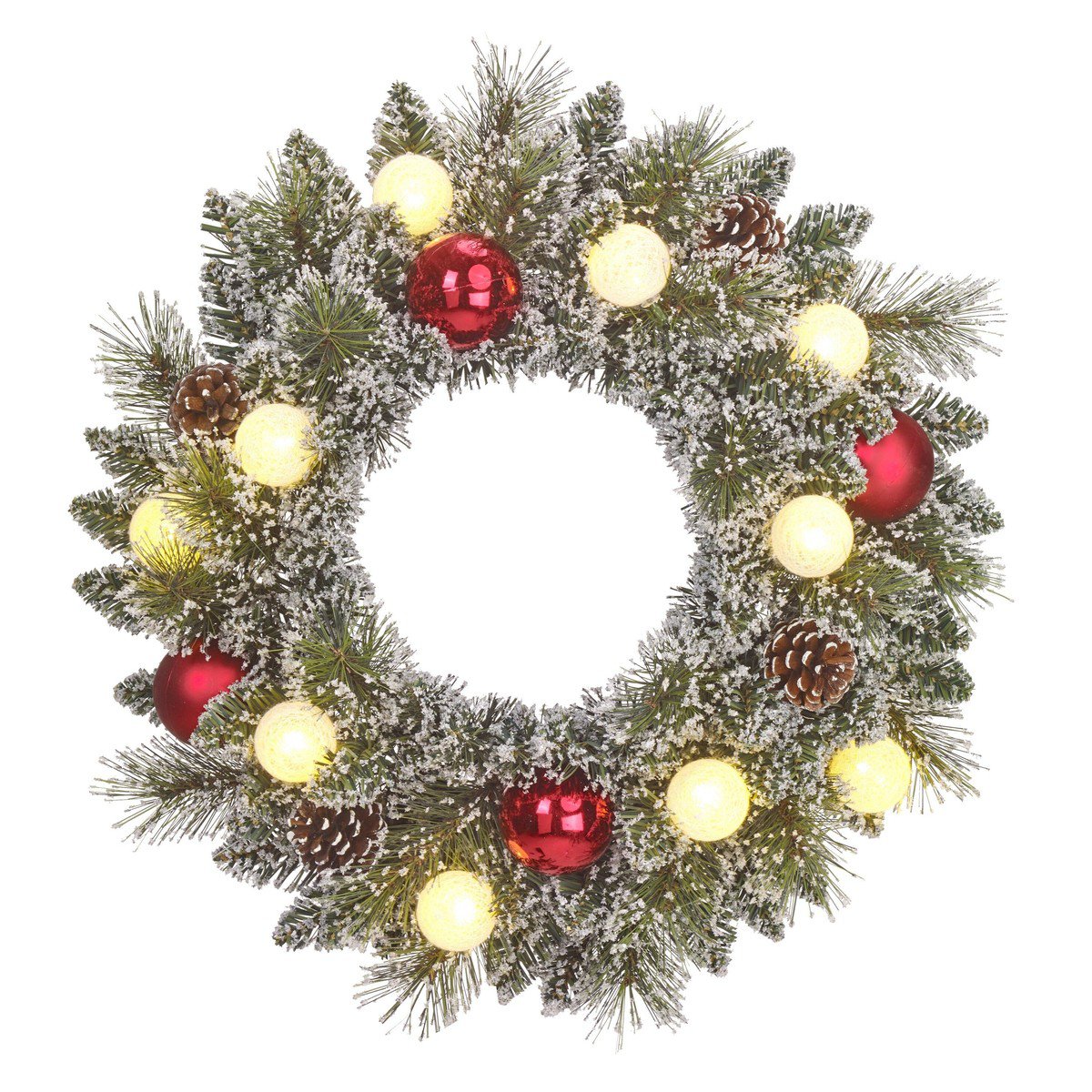 Kerstkrans Kaprun Verlicht Groen - Ø 45 cm