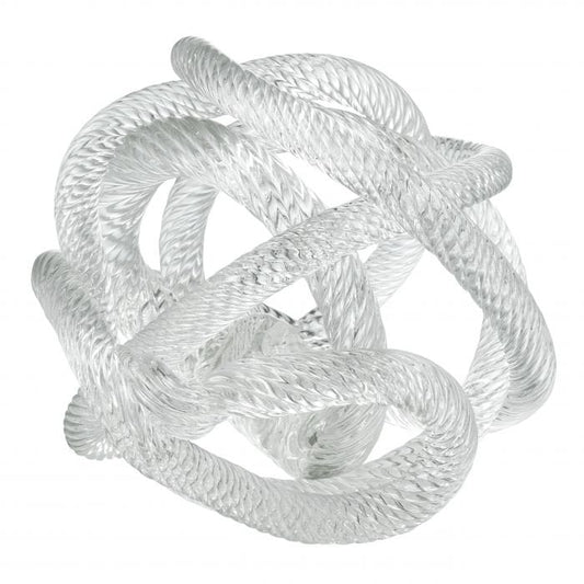 Glazen sculptuur Klein geknoopt - 10 cm