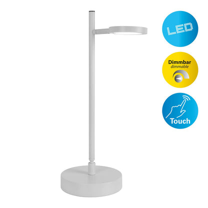 Snoerloze Tafellamp Lupa Wit - 45 cm (Touch/Dimbaar)