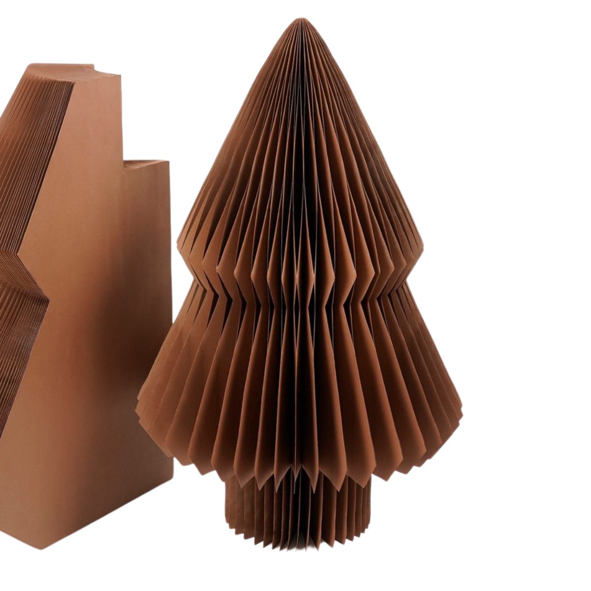 Decoratieve Kerstboom Papier Bruin - 152 cm
