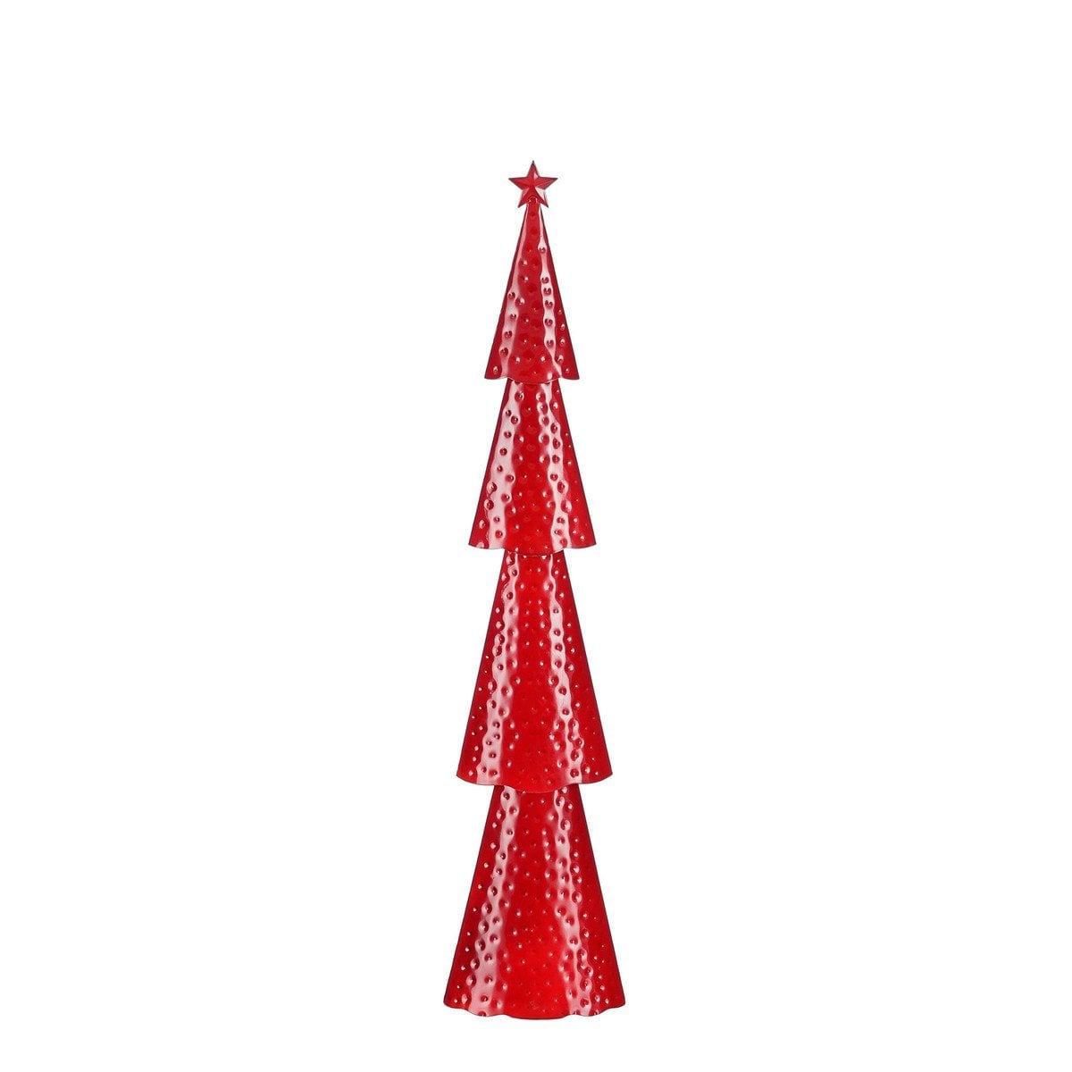 Decoratieve Kerstboom IJzer Rood - 68 cm