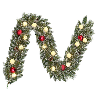 Kerstslinger Kaprun Verlicht Groen - 180 cm
