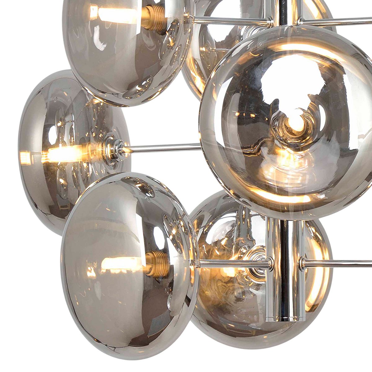 Hanglamp Orion Messing/Amberglas - Ø 53 cm (G9)