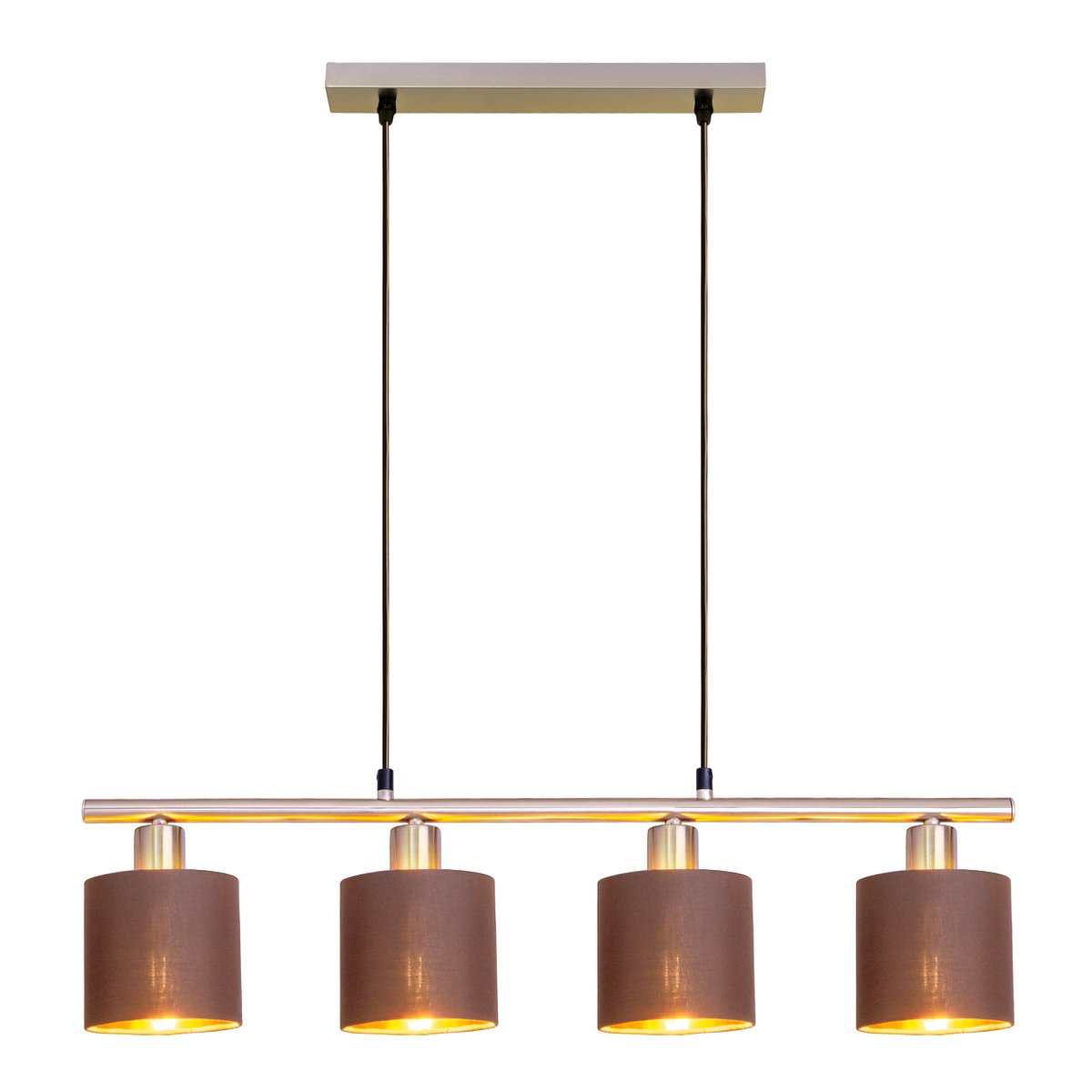 Hanglamp Maron 4-Lichts Bruin (E14)