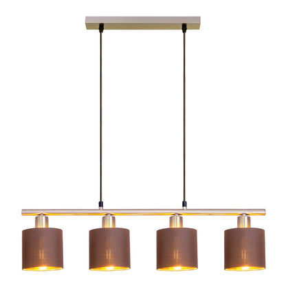 Hanglamp Maron 4-Lichts Bruin (E14)