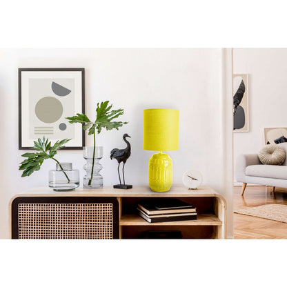 Keramische Tafellamp Erida Geel (E14) - OutHome