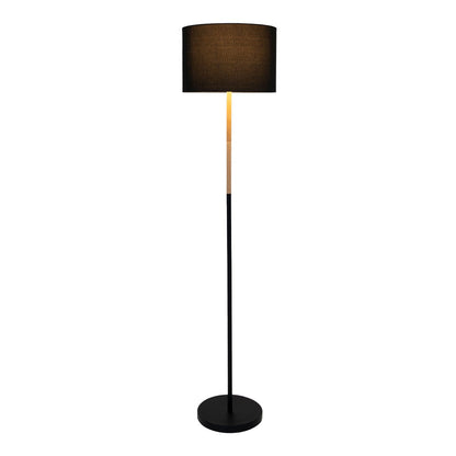 Vloerlamp Tessile Zwart/Naturel - 126 cm (E27)