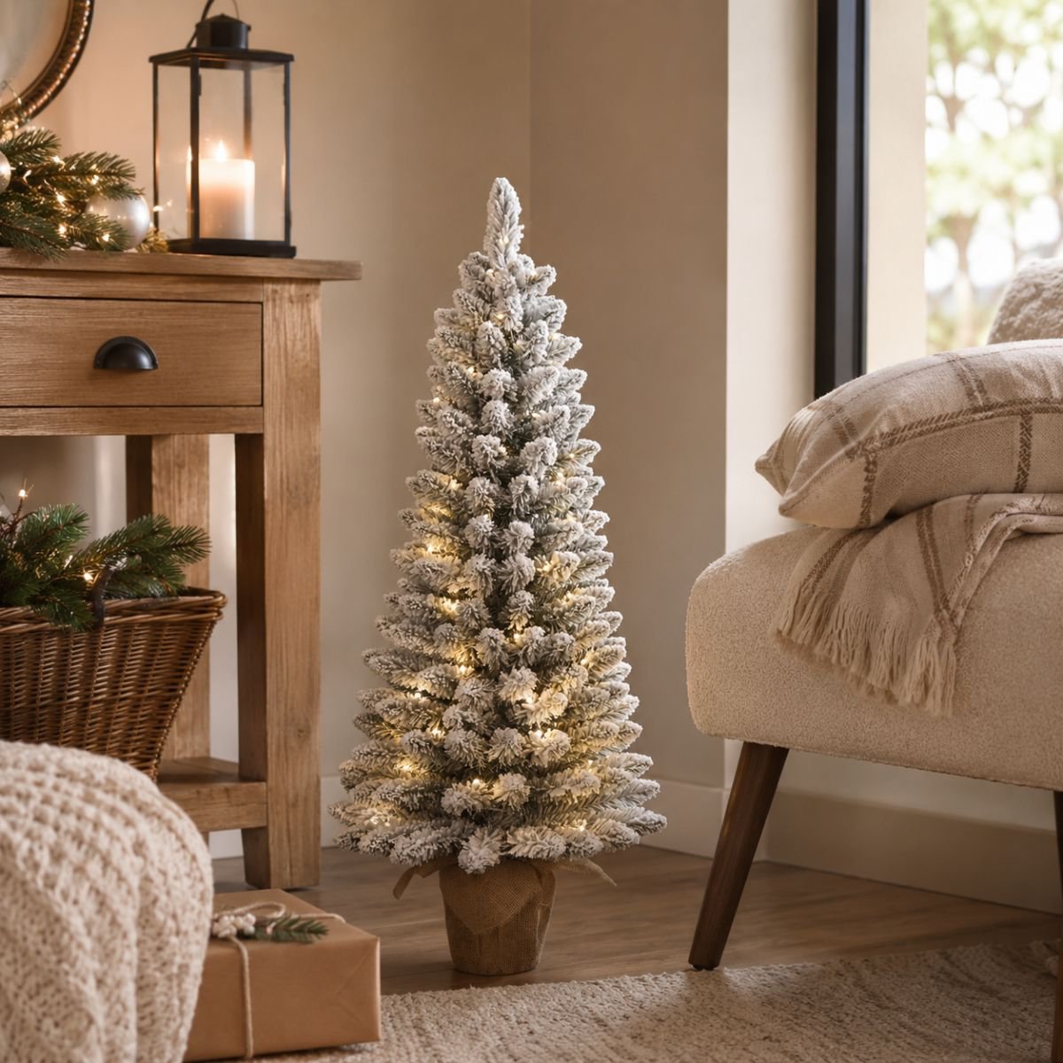 Kunstkerstboom Gerlos Verlicht Groen - 90 cm