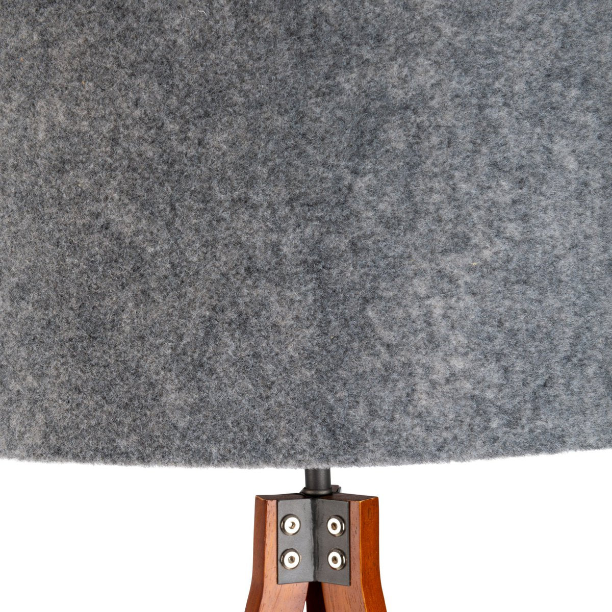 Vloerlamp Filco Hout/Kunststof Bruin/Grijs - 147 cm (E27)