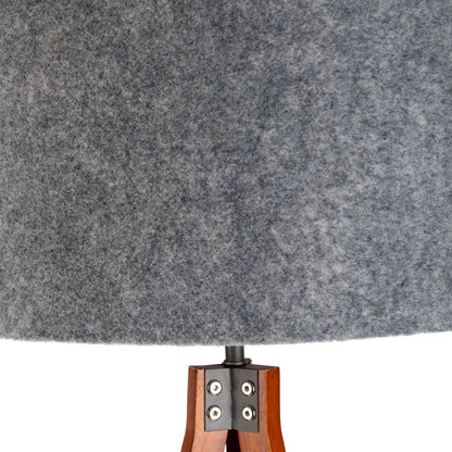 Vloerlamp Filco Hout/Kunststof Bruin/Grijs - 147 cm (E27)