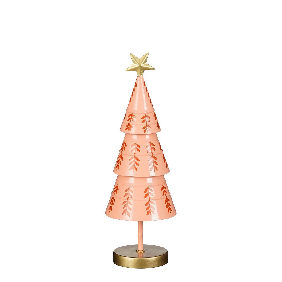 Decoratieve Kerstboom IJzer Roze/Rood - 40 cm
