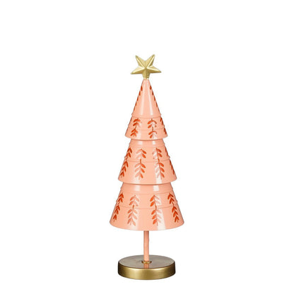 Decoratieve Kerstboom IJzer Roze/Rood - 40 cm