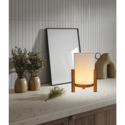 Acculamp Madita Wit/Naturel Touch - 32 cm (Dimbaar)