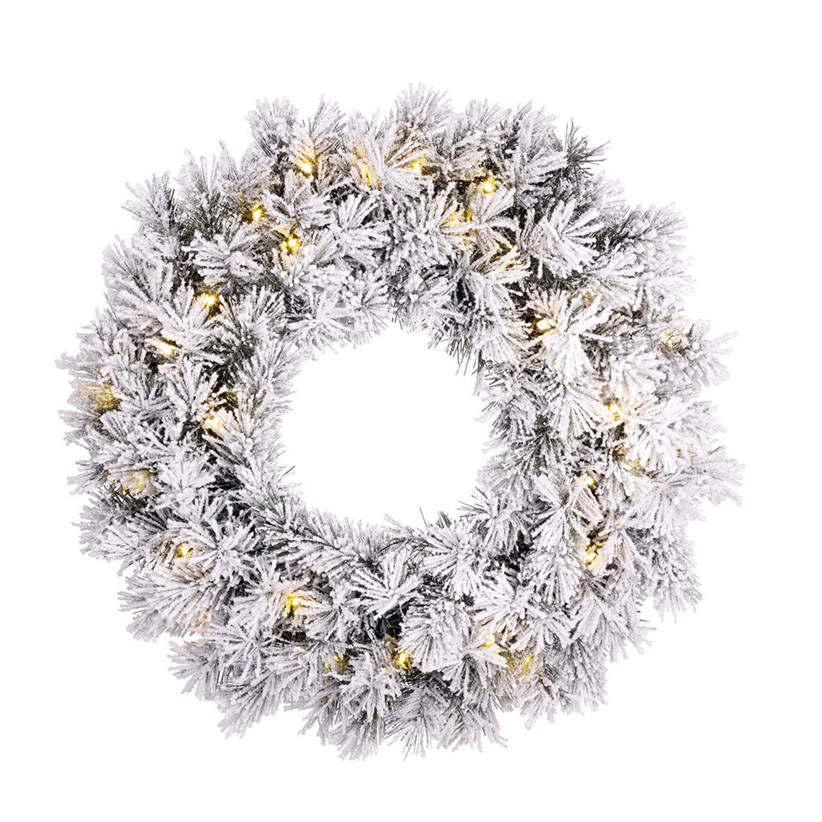 Kerstkrans Dinsmore Verlicht Groen - Ø 60 cm