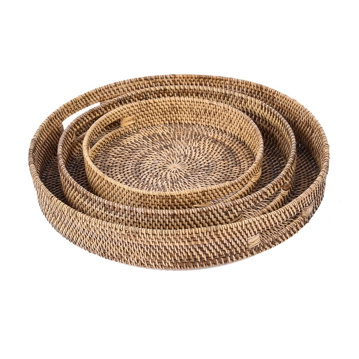 Rotan dienblad Carry-all natuurlijk bruin - L - OutHome