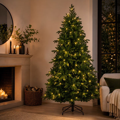 Kunstkerstboom Brampton Verlicht Groen - 215 cm