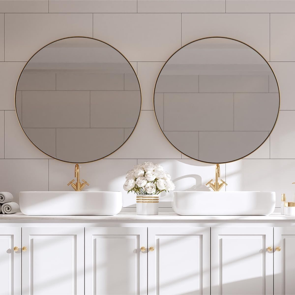 Ronde Spiegel Laurent Goud - Ø 75 cm